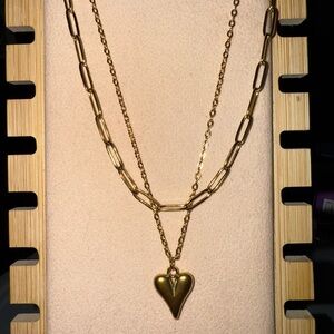 Elegant Gold Heart Necklace